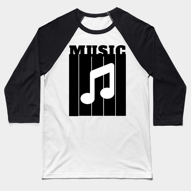 music lovers Baseball T-Shirt by Leap Arts